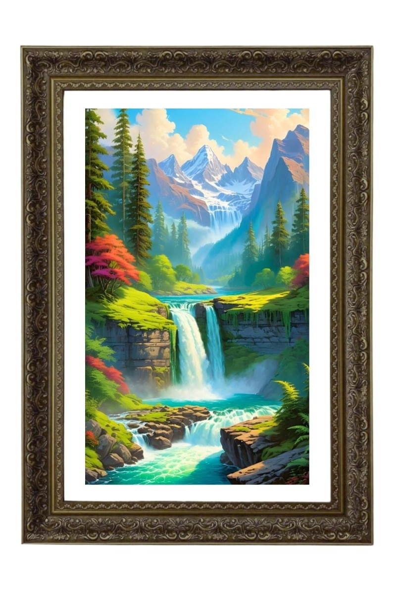 Vertical16X24 Inches Frame Big Photo Frame - 20x28 Inches For Home,Temple & Office Decoration (F10871)