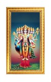 Lord Murugaan Digital Golden Color Photo Frame | Hindu Religious Wall Decor | 8x15 Inches - Inspirational Wall Art For Office, Home Decor - Ideal Spiritual Gift (F10197)