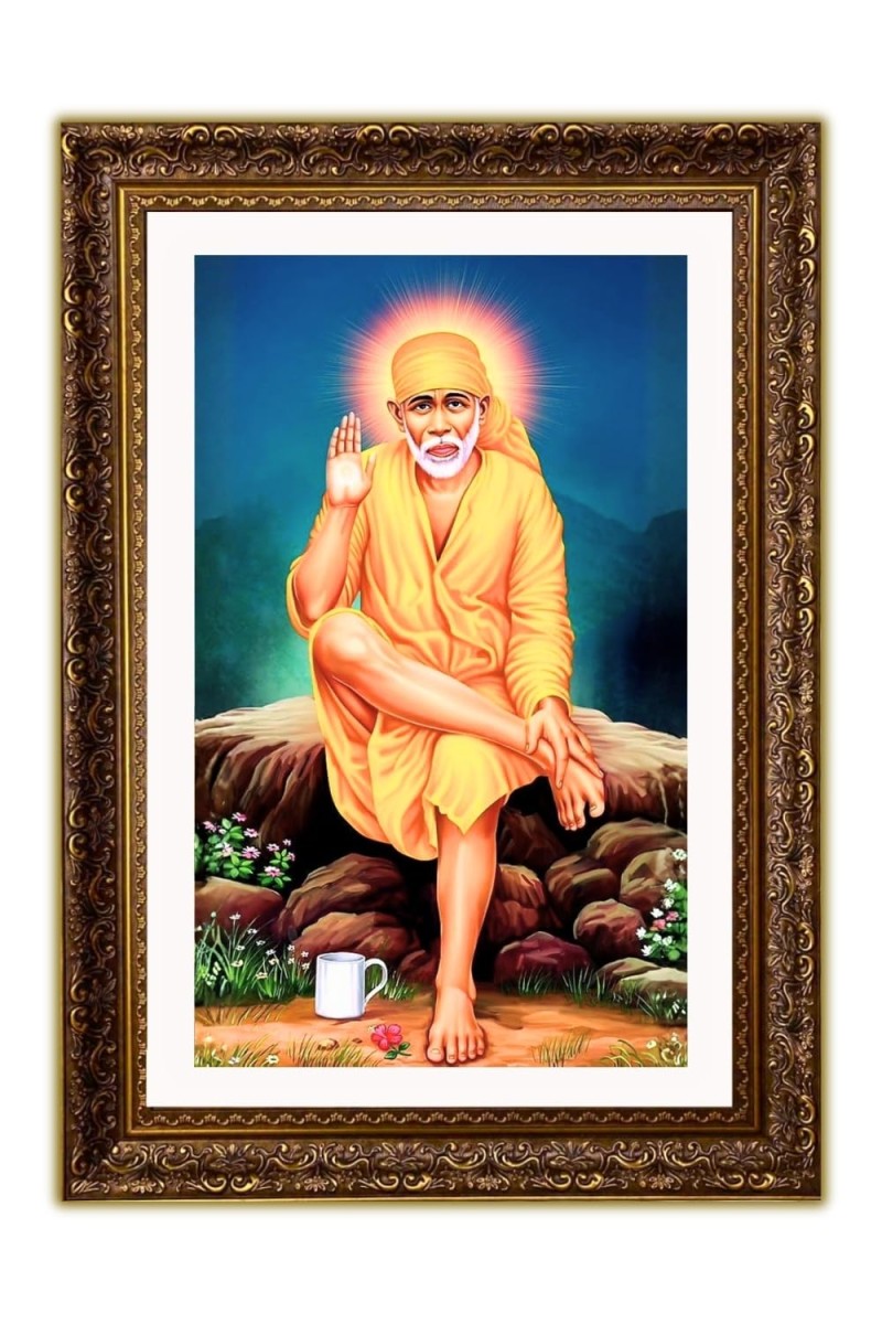 Vertical16X24 Inches Frame Big Photo Frame - 20x28 Inches For Home,Temple & Office Decoration (F10903)