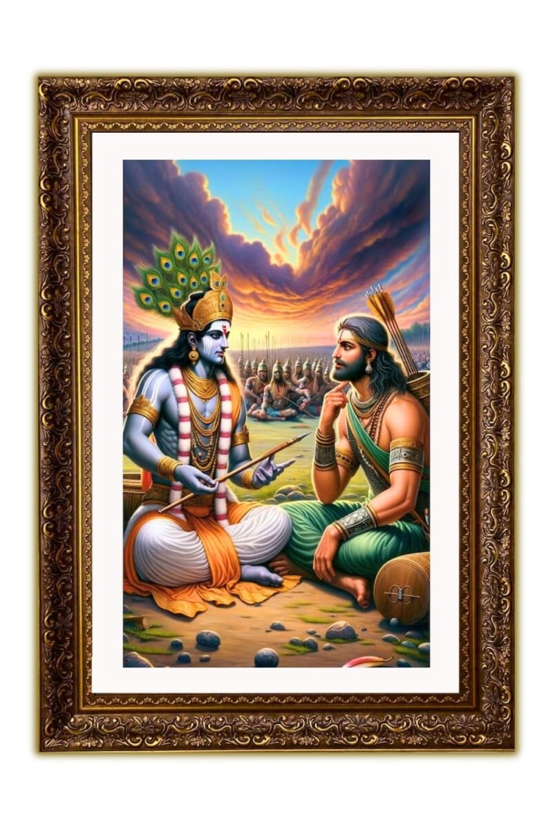 Vertical16X24 Inches Frame Big Photo Frame - 20x28 Inches For Home,Temple & Office Decoration (F10915)