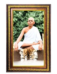 Ramana Maharshi Digital Golden Balck Color Photo Frame | Hindu Religious Wall Decor | 10x16 Inches - Inspirational Wall Art For Office, Home Decor - Ideal Spiritual Gift (F16639)