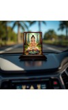 Car Desk/Table Top Lord Shiva Wooden Photo Stand â€“ 3x4 Inches, Compact & Stylish Spiritual Display For Car, Home & Office (Pack Of 1) (F15151)