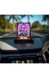 Car Desk/Table Top Lord Radha Krishna Wooden Photo Stand â€“ 3x4 Inches, Compact & Stylish Spiritual Display For Car, Home & Office (Pack Of 1) (F15121)