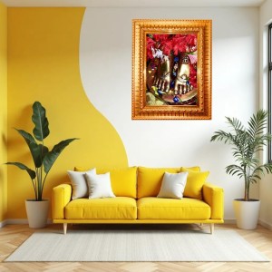 Goddess Kali Golden Designer Photo Frame | 18x22 Inch Religious Wall Hanging Frame For Home & Office Decoration | Hindu Deity Spiritual Gift Item Goddess Kali Golden Designer Photo Frame | 18x22 Inch Religious Wall Hanging Frame For Home & Office Decoration | Hindu Deity Spiritual Gift Item