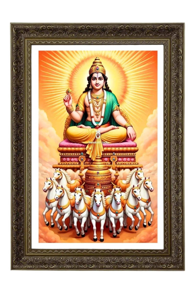 Surya Big Photo Frame - 20x28 Inches For Home,Temple & Office Decoration (F11092)