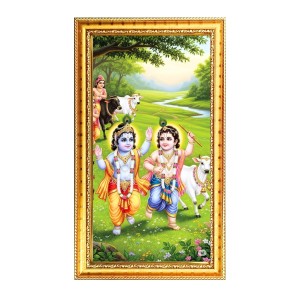 Little Krishna Digital Golden Color Photo Frame | Hindu Religious Wall Decor | 12x19 Inches - Inspirational Wall Art For Office, Home Decor - Ideal Spiritual Gift (F10302) Little Krishna Digital Golden Color Photo Frame | Hindu Religious Wall Decor | 12x19 Inches - Inspirational Wall Art For Office, Home Decor - Ideal Spiritual Gift (F10302)