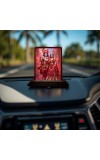 Car Desk/Table Top Radha Krishna Wooden Photo Stand 3x4 Inches, Compact & Stylish Spiritual Display For Car, Home & Office (Pack Of 1) (F14360)