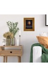 Buddha Photo Frame 18x22 Inches-Brown Wooden Frame For Home, Office & Temple Decoration And Gifting (F6327)