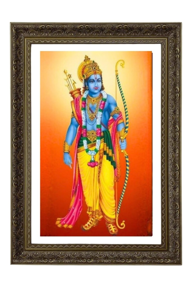 Jai Shree Ram Big Photo Frame - 20x28 Inches For Home,Temple & Office Decoration (F10629)