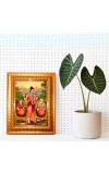 Shravan Kumar Golden Designer Photo Frame | 10x14 Inch Religious Wall Hanging Frame For Home & Office Decoration | Hindu Deity Spiritual Gift Item