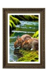 Vertical16X24 Inches Frame Big Photo Frame - 20x28 Inches For Home,Temple & Office Decoration (F11034)