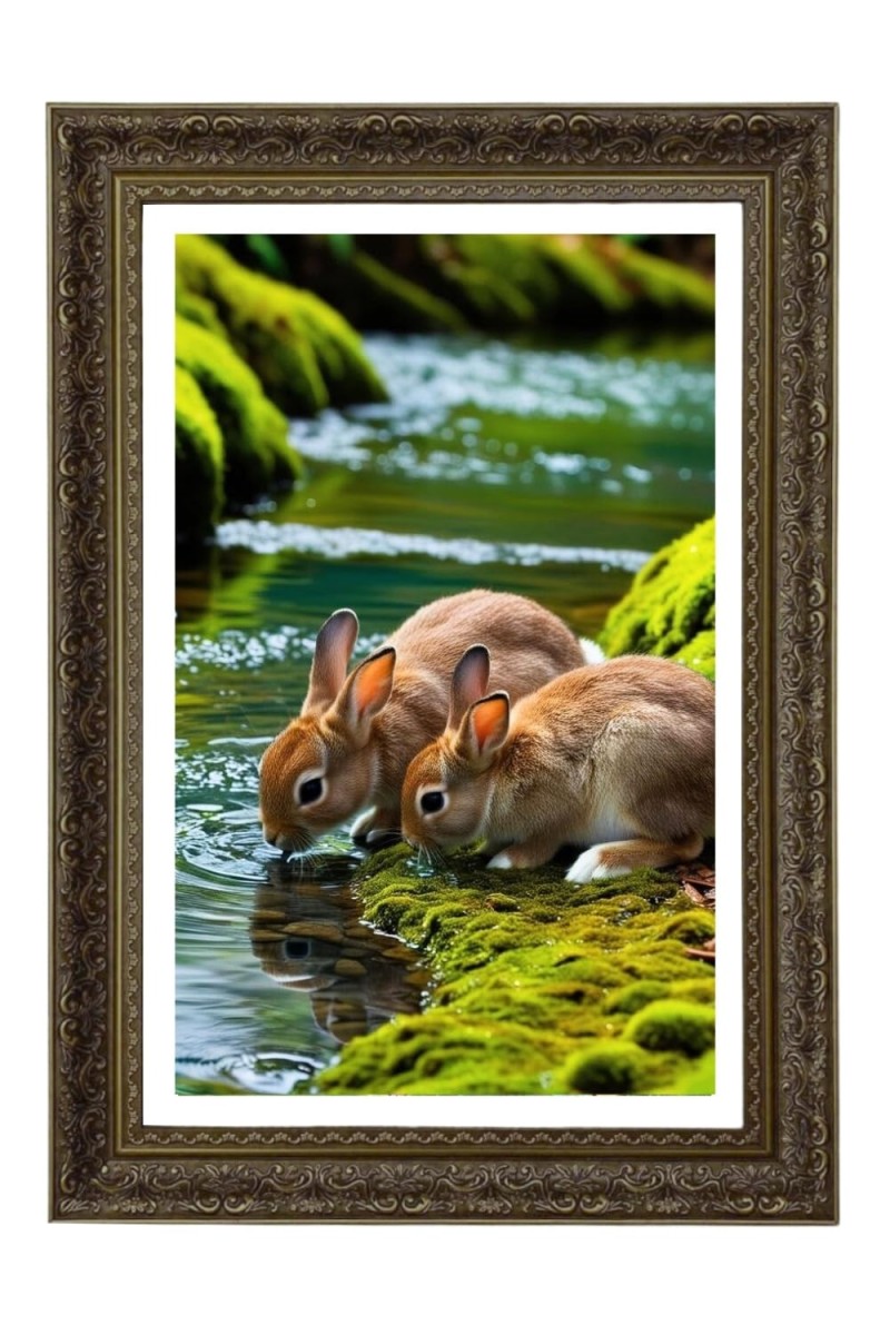 Vertical16X24 Inches Frame Big Photo Frame - 20x28 Inches For Home,Temple & Office Decoration (F11034)