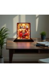 Car Desk/Table Top Lord Hanuman Wooden Photo Stand â€“ 3x4 Inches, Compact & Stylish Spiritual Display For Car, Home & Office (Pack Of 1) (F15140)