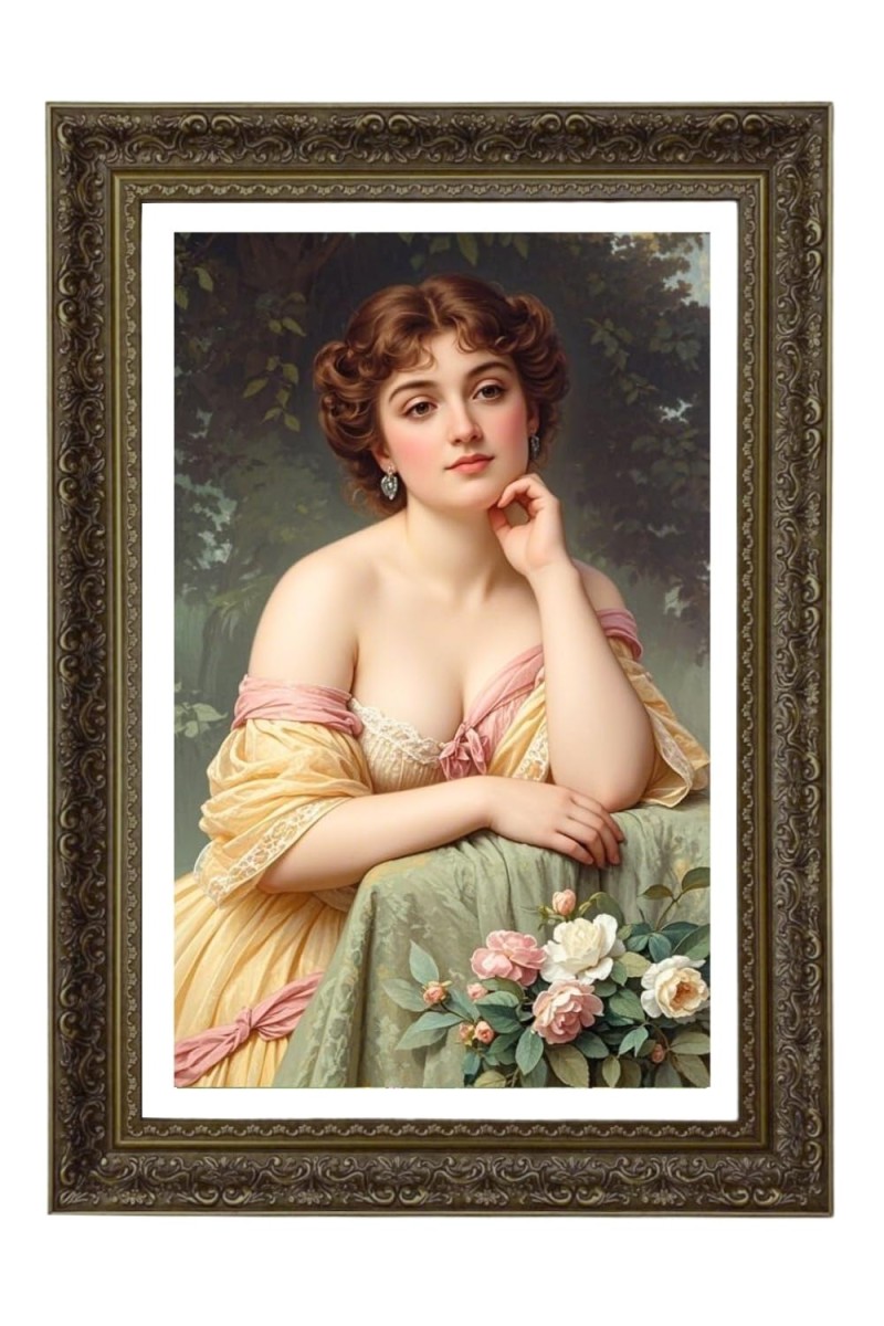 Eugene De Blaas Big Photo Frame - 20x28 Inches For Home,Temple & Office Decoration (F11068)