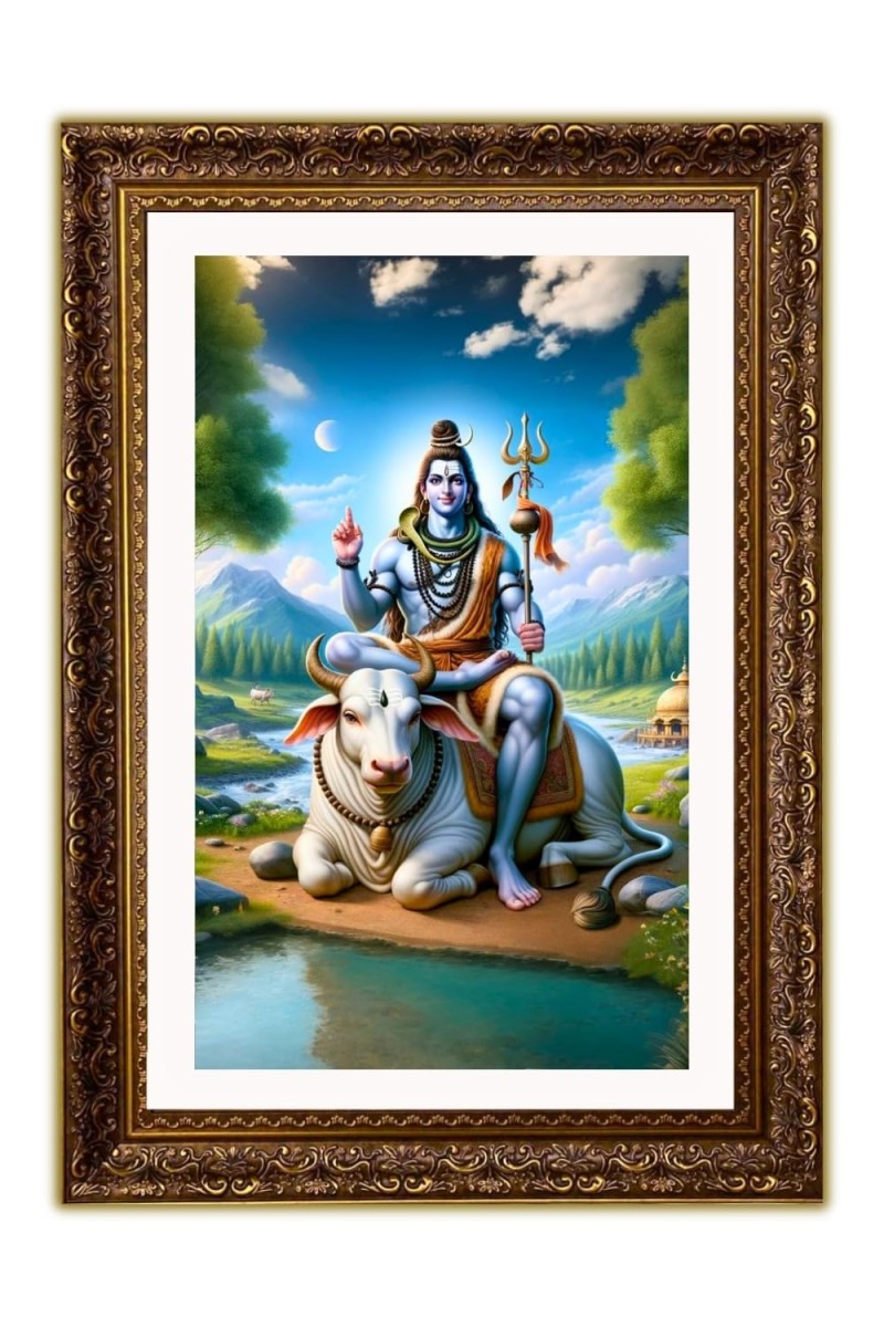 Vertical16X24 Inches Frame Big Photo Frame - 20x28 Inches For Home,Temple & Office Decoration (F10892)