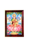 Goddess Laxmi Photo Frame For Wall & Table | 7x9 Inch Golden Cherry Finish | Decorative Goddess Laxmi Photo Frame For Home, Office & Pooja Room (F11645)