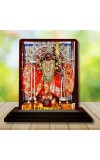 Car Desk/Table Top Maa Kali Matha Wooden Photo Stand 3x4 Inches, Compact & Stylish Spiritual Display For Car, Home & Office (Pack Of 1) (F14143)