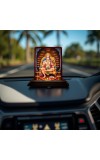 Car Desk/Table Top Lord Hanuman Wooden Photo Stand 3x4 Inches, Compact & Stylish Spiritual Display For Car, Home & Office (Pack Of 1) (F14596)