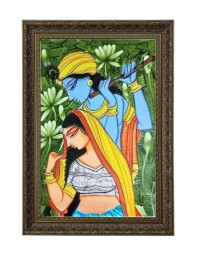 Radha And Krishna Big Photo Frame - 20x28 Inches For Home,Temple & Office Decoration (F10631)
