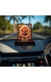 Car Desk/Table Top Lord Shankar Wooden Photo Stand â€“ 3x4 Inches, Compact & Stylish Spiritual Display For Car, Home & Office (Pack Of 1) (F15065)