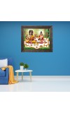 Lord Dattatreya Big Photo Frame - 20x24 Inches for Home,Temple & Office Decoration