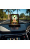 Car Desk/Table Top Lord Shiva Wooden Photo Stand â€“ 3x4 Inches, Compact & Stylish Spiritual Display For Car, Home & Office (Pack Of 1) (F15113)