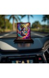 Car Desk/Table Top Lord Krishna Wooden Photo Stand 3x4 Inches, Compact & Stylish Spiritual Display For Car, Home & Office (Pack Of 1) (F15188)