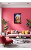 Goddess Kali Photo Frame For Wall & Table | 7x9 Inch Golden Cherry Finish | Decorative Goddess Kali Photo Frame For Home, Office & Pooja Room (F11641)