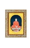 Sri Ramkrishna Spiritual Guru Digital Photo In Designer Frame, Size 8x12 Inch | Hindu Religious Picture For Home Temple, Office & Gift | Wall Art & Pooja Decor (F10416)
