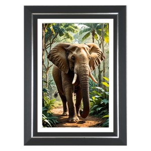 Elephant Photo Wall & Table Frame | 16x20 Inch Black Designer | Perfect For Gifting & Home Decor (F9628) Elephant Photo Wall & Table Frame | 16x20 Inch Black Designer | Perfect For Gifting & Home Decor (F9628)