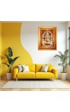 Goddess Maa Durga Golden Designer Photo Frame | 10x14 Inch Religious Wall Hanging Frame For Home & Office Decoration | Hindu Deity Goddess Maa Durga Spiritual Gift Item