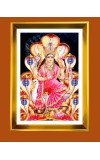 Mata Manasha Golden Photo Frame - 12x16 Inches | Elegant Wooden Frame For Home, Office & Temple Decoration | Spiritual Wall & Table Decor And Gift Item (F9472)