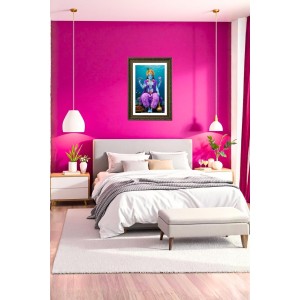 Lord Vishnu Big Photo Frame - 20x28 Inches For Home,Temple & Office Decoration (F10710)