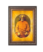 Swami Sri Yukteswar Giri Spiritual Guru Digital Photo In Designer Frame, Size 10x16 Inch | Hindu Religious Picture For Home Temple, Office & Gift | Wall Art & Pooja Decor (F10474)