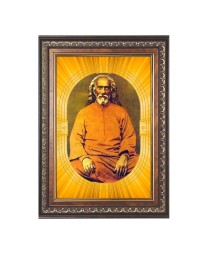 Swami Sri Yukteswar Giri Spiritual Guru Digital Photo In Designer Frame, Size 8x12 Inch | Hindu Religious Picture For Home Temple, Office & Gift | Wall Art & Pooja Decor (F10474)