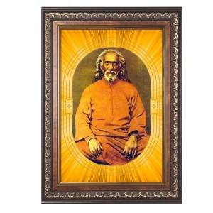 Swami Sri Yukteswar Giri Spiritual Guru Digital Photo In Designer Frame, Size 8x12 Inch | Hindu Religious Picture For Home Temple, Office & Gift | Wall Art & Pooja Decor (F10474)