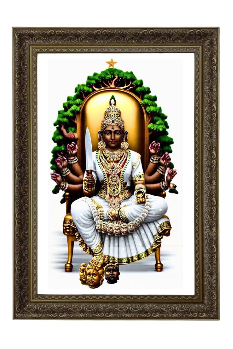 Mariamman Big Photo Frame - 20x28 Inches For Home,Temple & Office Decoration (F11017)