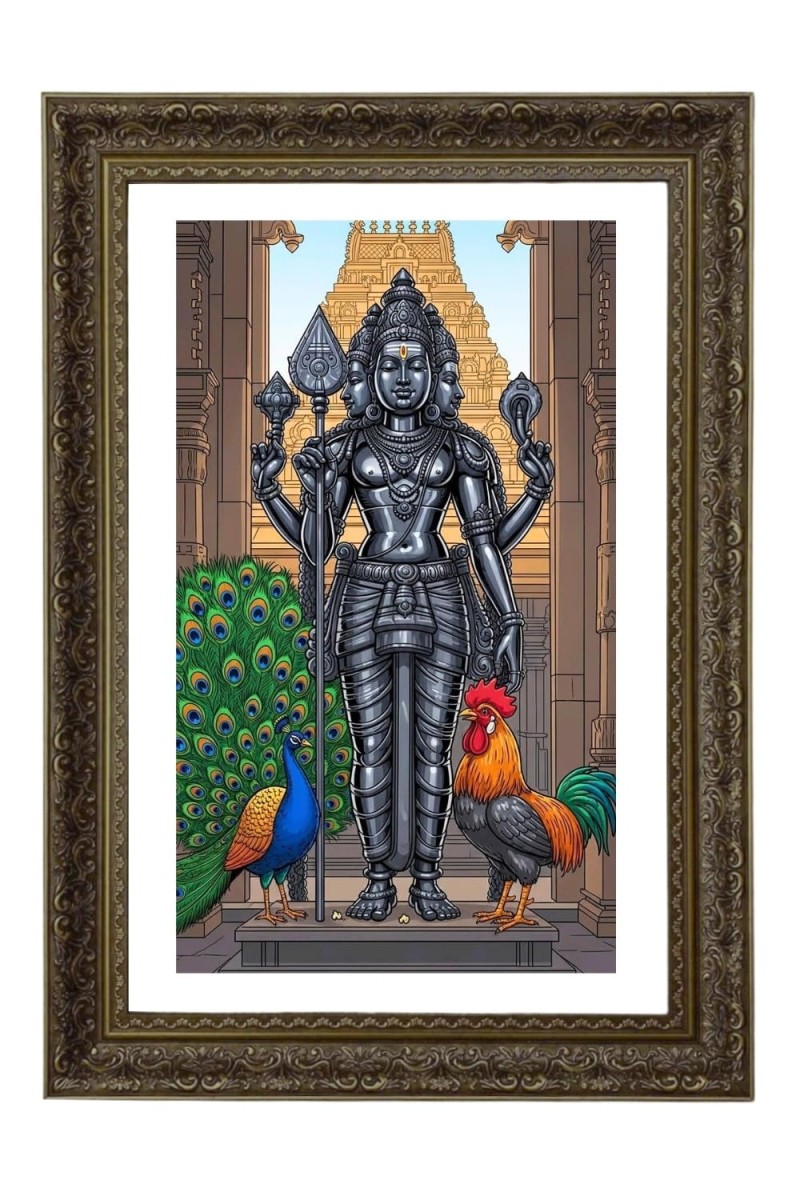 Kartikeya Big Photo Frame - 20x28 Inches For Home,Temple & Office Decoration (F11020)