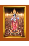 Lord Raam Golden Photo Frame - 10x14 Inches | Elegant Wooden Frame For Home, Office & Temple Decoration | Spiritual Wall & Table Decor And Gift Item (F9725)