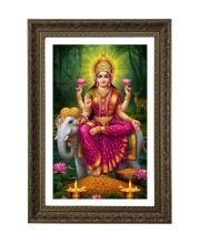 Maa Lakhsmi Big Photo Frame - 20x28 Inches For Home,Temple & Office Decoration (F10665)