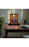 Car Desk/Table Top Lord Jagannath Wooden Photo Stand 3x4 Inches, Compact & Stylish Spiritual Display For Car, Home & Office (Pack Of 1) (F14587)