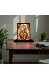 Car Desk/Table Top Lord Rama Wooden Photo Stand 3x4 Inches, Compact & Stylish Spiritual Display For Car, Home & Office (Pack Of 1) (F14280)