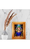 Divine Ganesha Golden Designer Photo Frame | 12x16 Inch Religious Wall Hanging Frame For Home, Office Decoration and Spiritual Gift Item (M3)