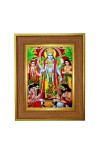 Avataar Lord Vishnu Photo Frame 18x22 Inches-Brown Wooden Frame For Home, Office & Temple Decoration And Gifting (F6281)