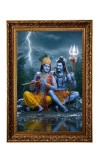 Lord Krishna & Mahadev Big Photo Frame - 20x28 Inches For Home,Temple & Office Decoration (F11181)