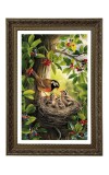 White-bellied Blue Flycatcher Big Photo Frame - 20x28 Inches For Home,Temple & Office Decoration (F11057)
