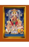 Golden Photo Frame - 10x14 Inches | Elegant Wooden Frame For Home, Office & Temple Decoration | Spiritual Wall & Table Decor and Gift Item