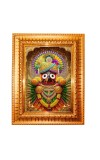 Lord Ganesha Golden Designer Photo Frame | 10x14 Inch Religious Wall Hanging Frame For Home, Office Decoration and Spiritual Gift Item (M6)