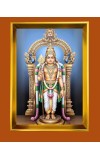 Golden Photo Frame - 10x14 Inches | Elegant Wooden Frame For Home, Office & Temple Decoration | Spiritual Wall & Table Decor and Gift Item