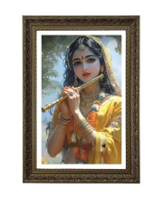 Radha Rani Big Photo Frame - 20x28 Inches For Home,Temple & Office Decoration (F11064)